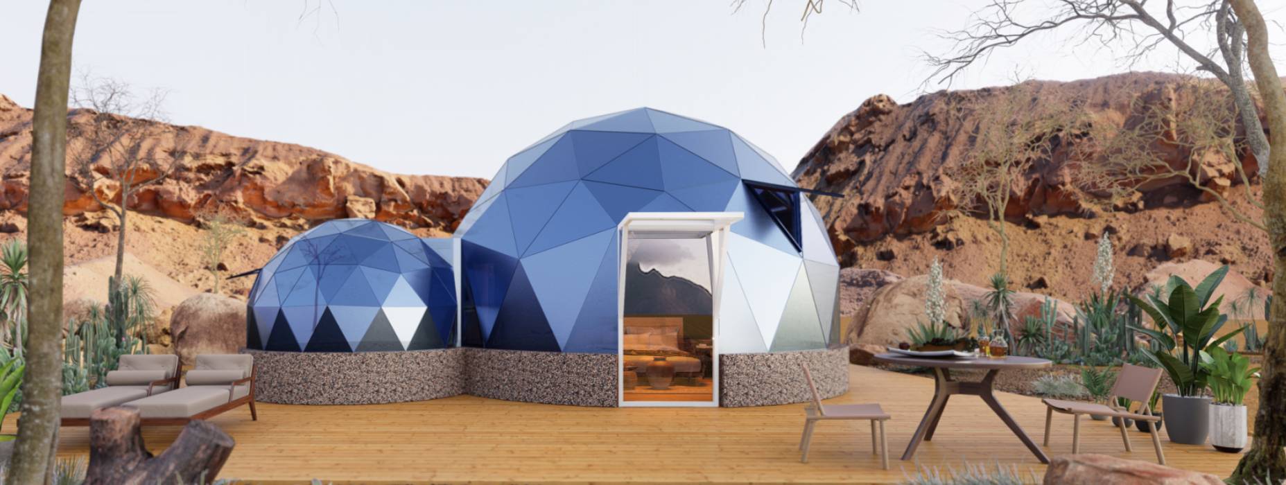 大名县球形智能光伏玻璃星空房